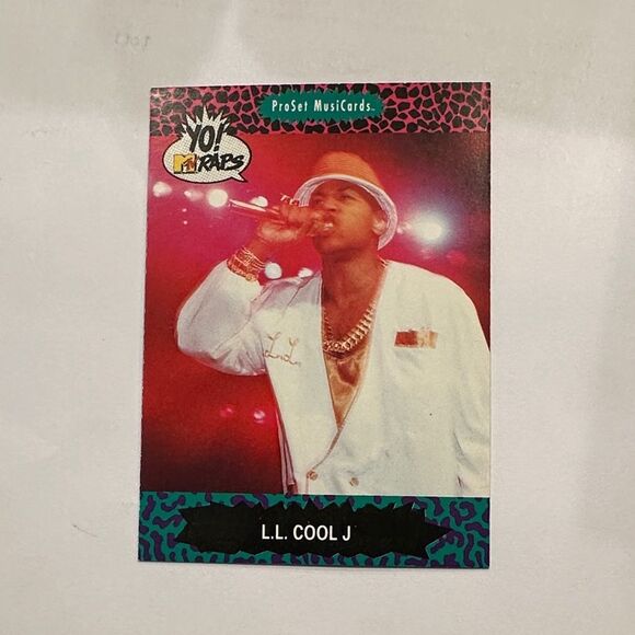 Yo! MTV Raps Trading Card - L.L. Cool J mint cond only 1 perfect 10 - Picture 1 of 3